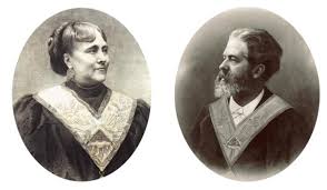Maria Deraismes y Georges Martin